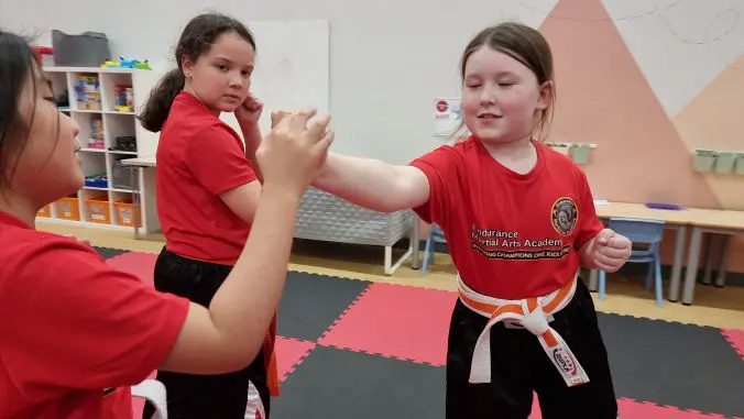 Children's kickboxing classes Northampton Pineham Hunsbury