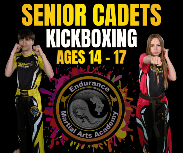 Teenager Senior Cadets Kickboxing Northampton